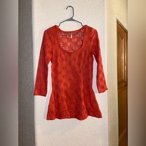 S orange dress